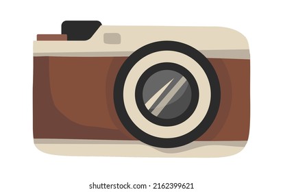 Retro photo camera. Vector illustration