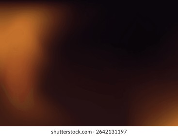 Retro photo film. Dark vintage film texture with soft orange light leaks. Blurred retro background of old analog photography. Grunge gradient overlay. Abstract vector illustration.