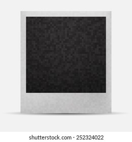 Retro Photo Frame. Pixel Art Style