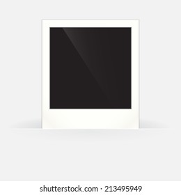 Retro photo frame with place for your text, vector illustration