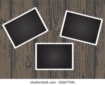 Retro photo frames.Old photo frames.Vector illustration.