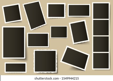 Collage Photos Template Insert Your Picture Stock Vector (Royalty Free ...