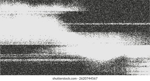 Retro photocopy glitch texture background with horizontal distortion lines, resembling static interference or corrupted digital signal.