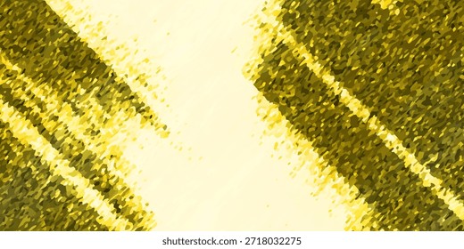 Fondo retro de la textura del glitch de la fotocopia con las líneas Horizontales de la distorsión y el color oro, que se asemejan a la interferencia estática o a la señal digital dañada.