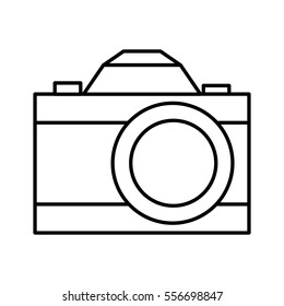 retro photographic camera icon vector illustration design
