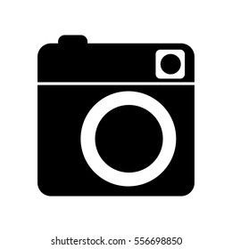 retro photographic camera icon vector illustration design