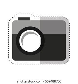 retro photographic camera icon vector illustration design