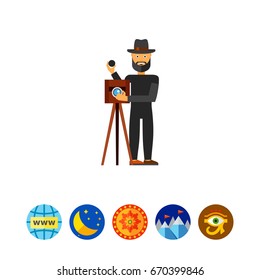 Retro Photography Concept Icon