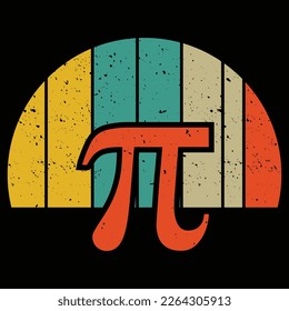 Retro-Pi-Day-Vektorshirt