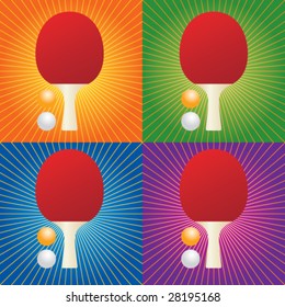 retro ping pong paddles