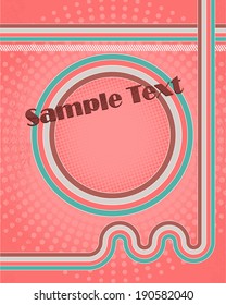 Retro pink background
