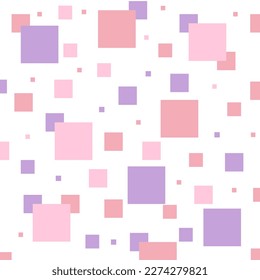 Retro Pink Purple squares Background Pattern