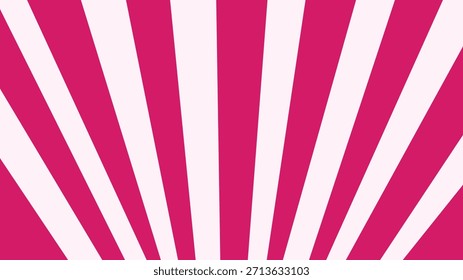 Retro rosa gestreifte Sunburst Muster Design Tapete Vektor