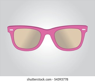 Retro pink sunglasses