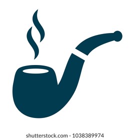 Retro pipe vector icon isolated on white background