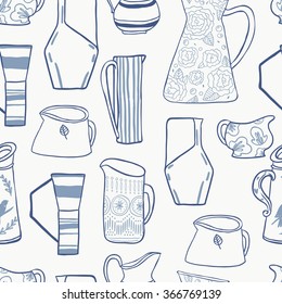 Retro Pitches seamless vector pattern
