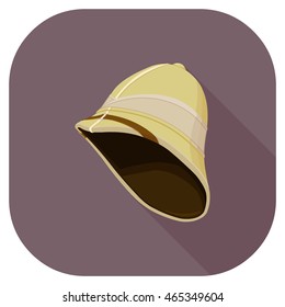 Retro Pith Hunter's Hat Icon.
Explorer's Helmet.