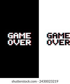 Retro Pixel arcade estilo de juego diseño de fuente, alfabeto 3d, letras y números ilustración vectorial
