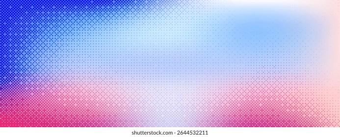 Retro pixel art with bitmap arrangement and gradient overlay. A universal digital background for tech or creative projects. Vector illustration