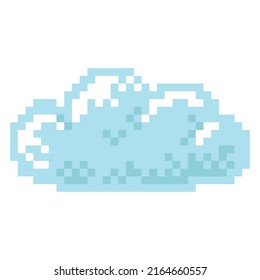 Retro Pixel Art Cloud Illustration Stock Vector (Royalty Free ...