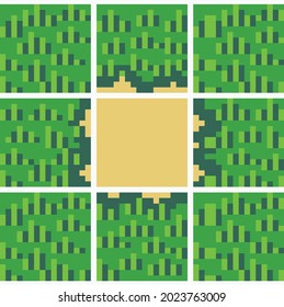 Retro Pixel Art - Game Assets - Nature Tiles Grass