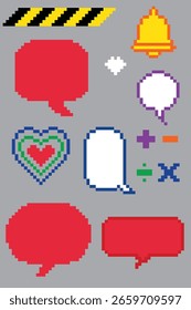 Pixel Art UI Icon Set 8-bit Gráficos para ordenador y videojuegos