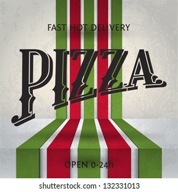 Retro Pizza Poster