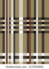 Retro plaid pattern, decoration vintage tile seamless