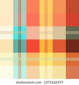 Retro Plaid Seamless Pattern, Classic Colorful background pixel texture for tablecloths, clothes, shirts, dresses, paper, bedding, blankets and other textile modern products.