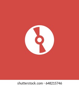 retro player icon. sign design. red background