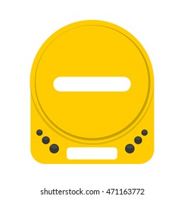 retro player music isolated icon vector illustration design