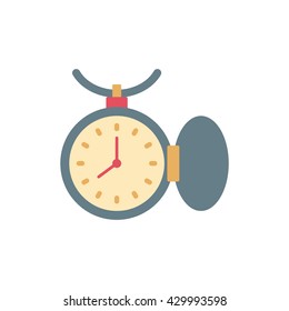 retro pocket watch old background - vector illustration. eps 10