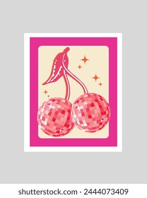 Retro Poker Art, Pink Ace King and Queen of Hearts Playing Card Posters