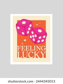 Retro Poker Art, Pink Ace King and Queen of Hearts Playing Card Posters