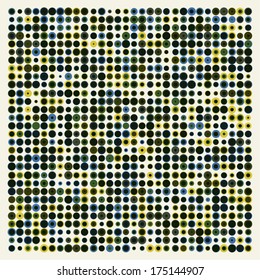 Retro Polka Dot Pattern
