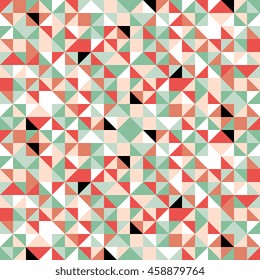 Retro polyginal seamless pattern in origami and kaleidoscopic style