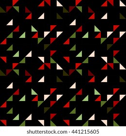 Retro polygonal seamless pattern for wrapping paper and origami