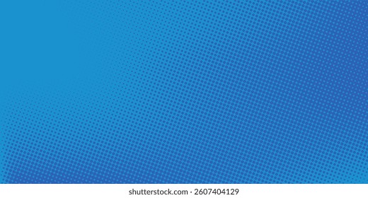 Retro pop art background blue dot haltone style, vector illustation full hd