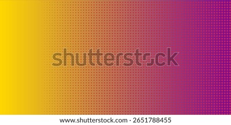 Retro pop art background with halftone dot pattern in bold , Luxury Gold-Purple