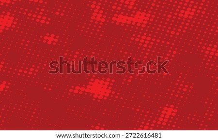Retro pop art style texture featuring red dots on backdrop.