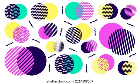 retro pop color abstract background vector stock