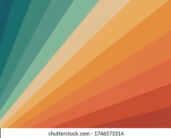 Retro pop and colourful geometric burst line background