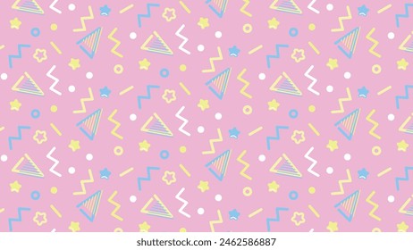 Retro Pop Dream Cute Texture Material-pink