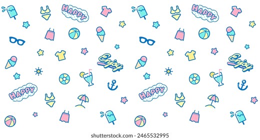 Retro Pop Sommertexturmaterial	