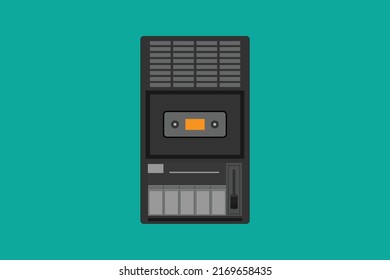 retro portable recorder cassette player