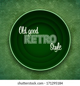 Retro postcard background with space for message. Vector illustration Eps 10.