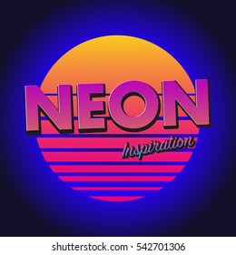 Retro poster 1980s