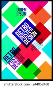 Retro Poster Design Template. Vector.Eps.10