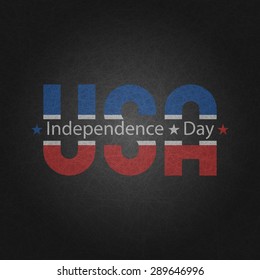 Retro poster Independence Day of USA, template print for t-shirt, mockup greeting card