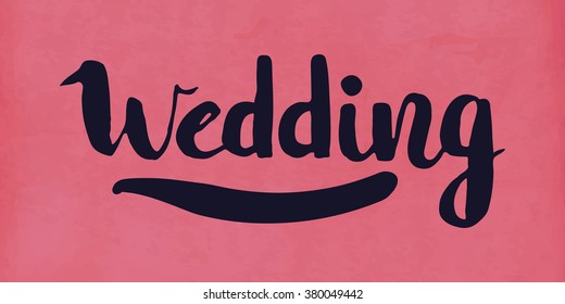 Retro poster on the old worn out paper with the wedding invitation. Vector illustration